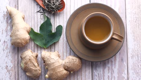 té de jengibre con té verde