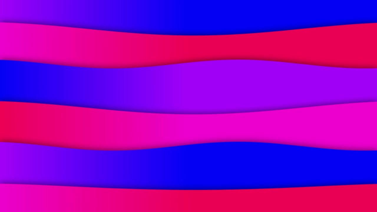 animación de curvatura de onda elegante calma que fluye formas suaves fondo 3d gráficos de movimiento efecto visual gradiente abstracto color azul rosa rojo