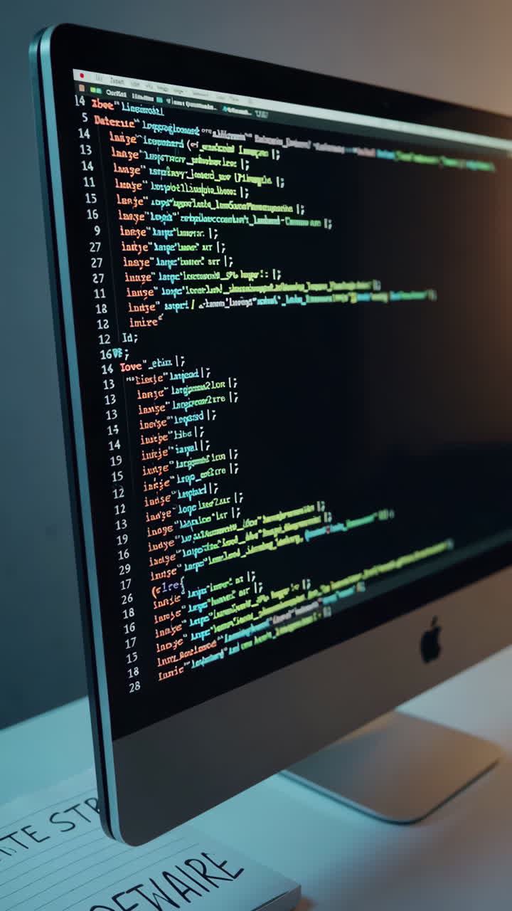 Code on Computer Screen