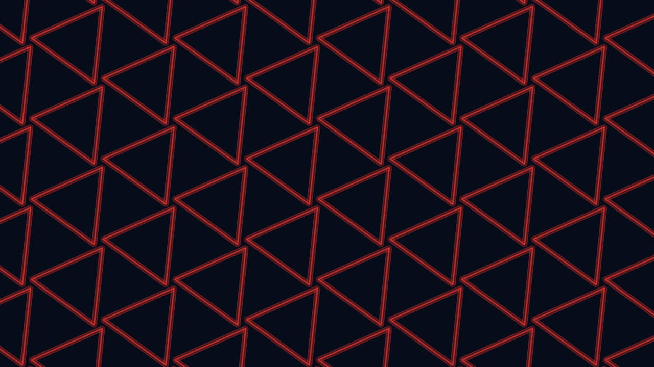 Rainbow triangles pattern in dark space