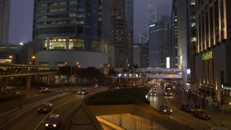 centro de hong kong por la noche