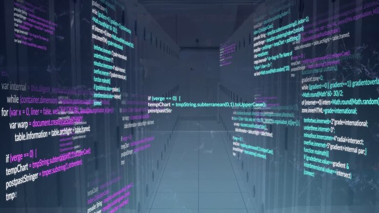 Animation of data processing over computer servers