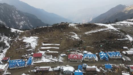 hermosas vistas están en todas partes en nepal