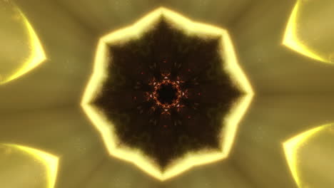 abstract rossette-like kaleidoscope animated pattern