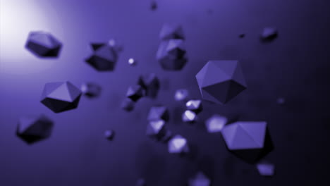 abstract geometric shapes in dark blue