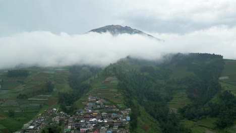 central java volcano sindoro sumbing mountain