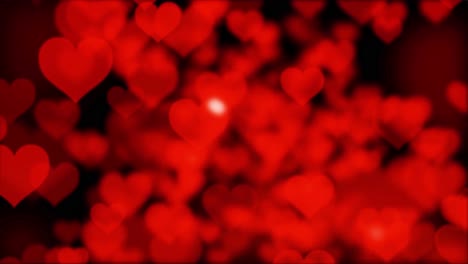 fondo de corazones rojos