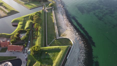 It-is-the-view-of-the-surroundings-of-Kronborg-Castle,-Denmark