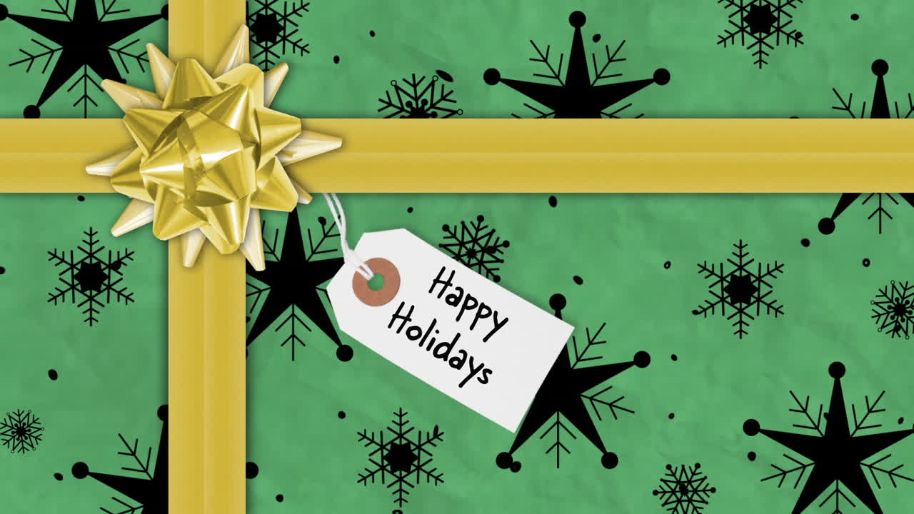 regalo de navidad en embalaje festivo