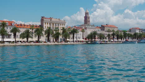 Split-promenade-with-palm-trees-and-cathedral