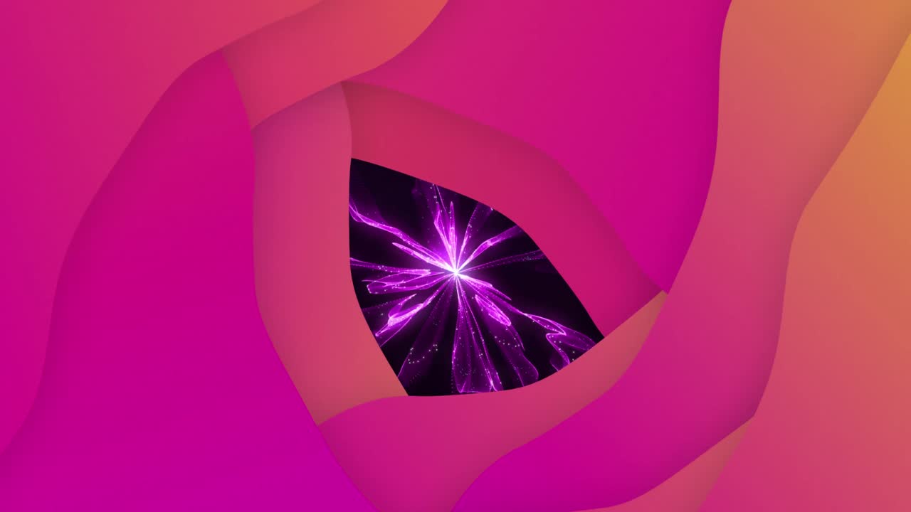 animación de formas que se mueven sobre un fondo negro