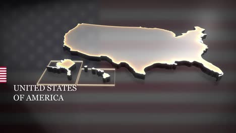 3d animated map of the united states of america