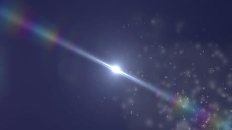 animation of spot of light and white on black background