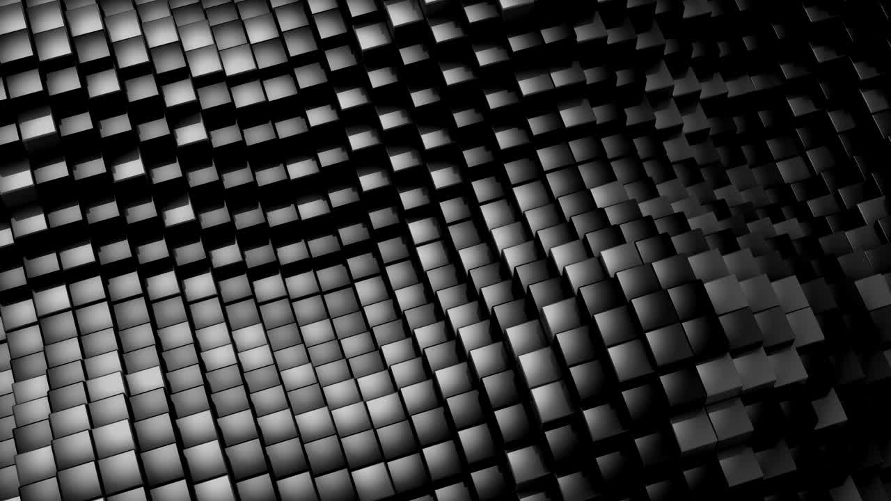 кубики сформировали волну.