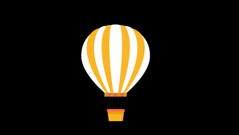 hot-air-balloon-icon-flying-floating-in-the-sky-concept-animation-with-alpha-channel