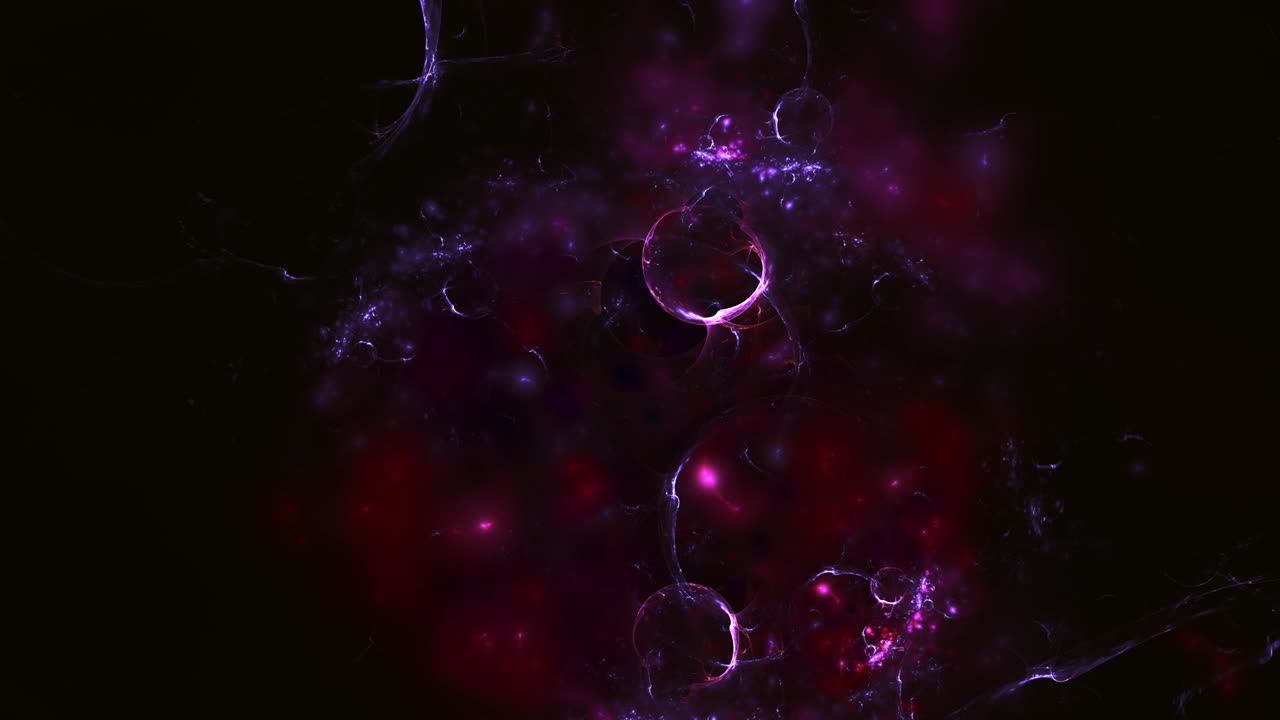 Multi colored fractal abstract background on black