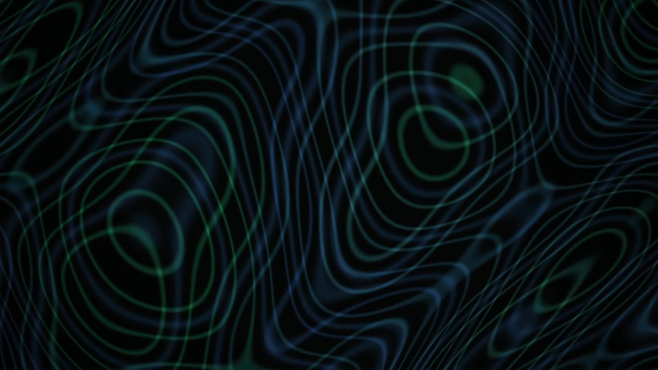 Dynamic Abstract Background with Flowing Blue and Green Wavy Lines