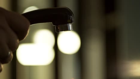 water flowing from a faucet