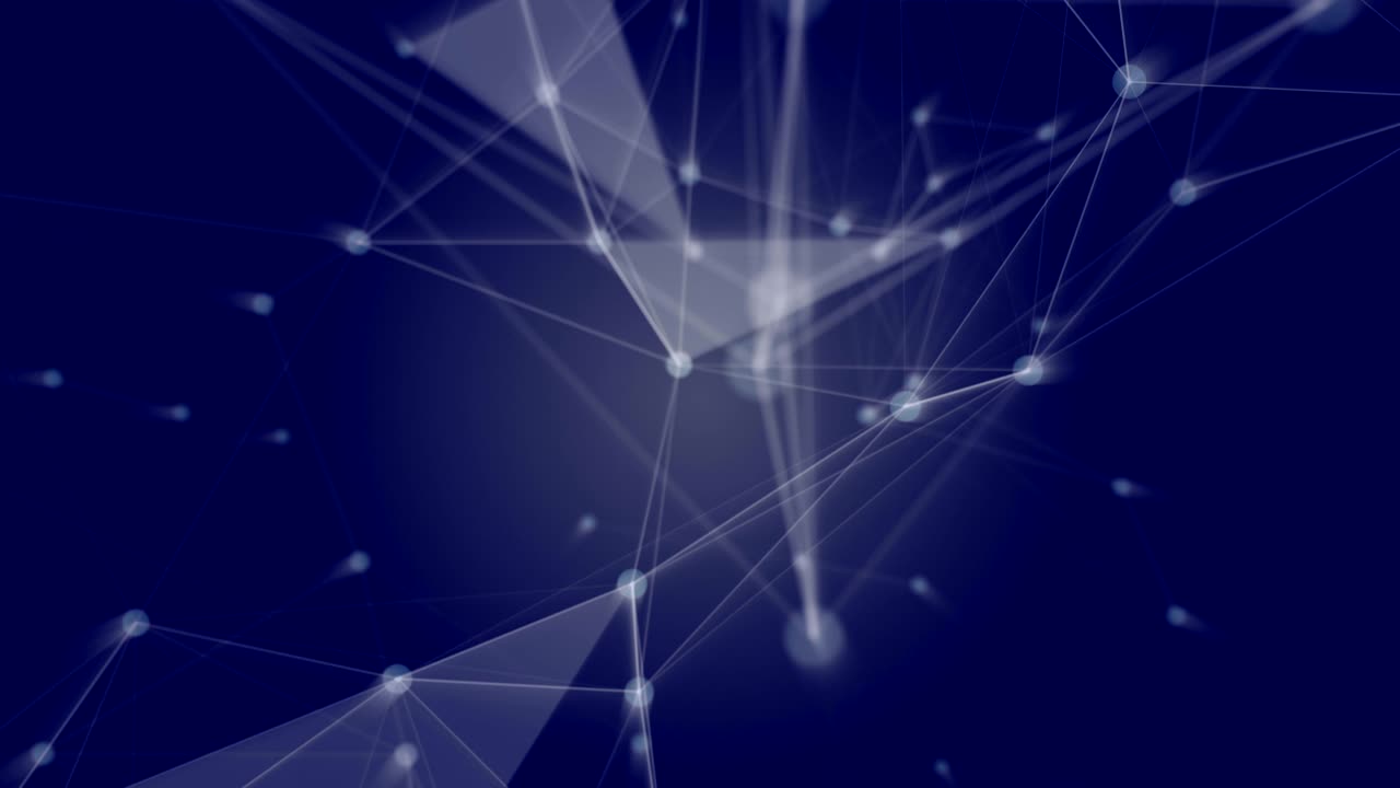 4k Loopable Blur Connected Lines and Points