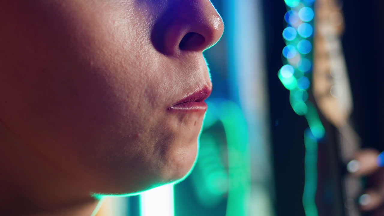 Close-up of a person's face