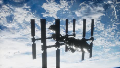 International-Space-Station-in-outer-space-over-the-planet-Earth