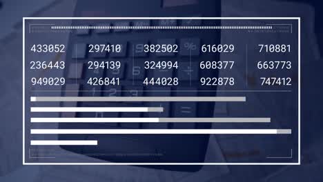 Animación-Del-Procesamiento-De-Datos-Financieros-Y-Estadísticas-Sobre-Calculadora