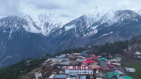 mountain village in the himalayas