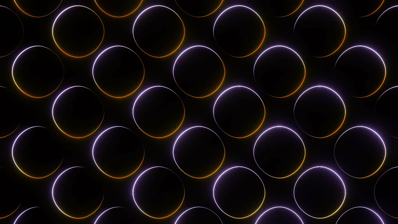 patrón de círculo de neón abstracto