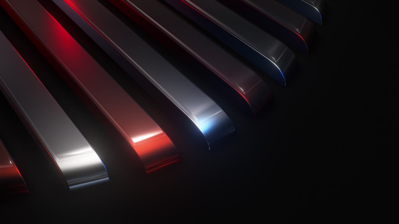 Abstract Metallic Geometric Design