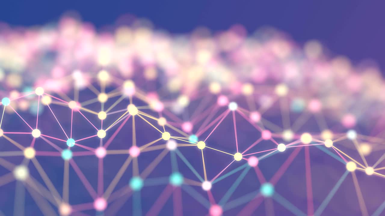 paisaje de red abstracto de 4k.