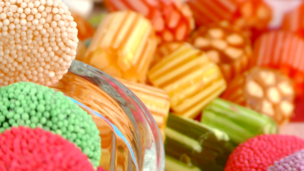 사탕, 달한 젤리, 롤리, 맛있는 설탕 디저트