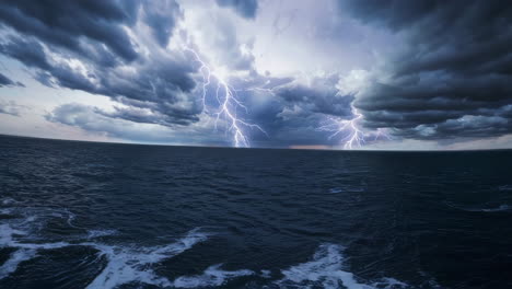 stormy ocean landscape