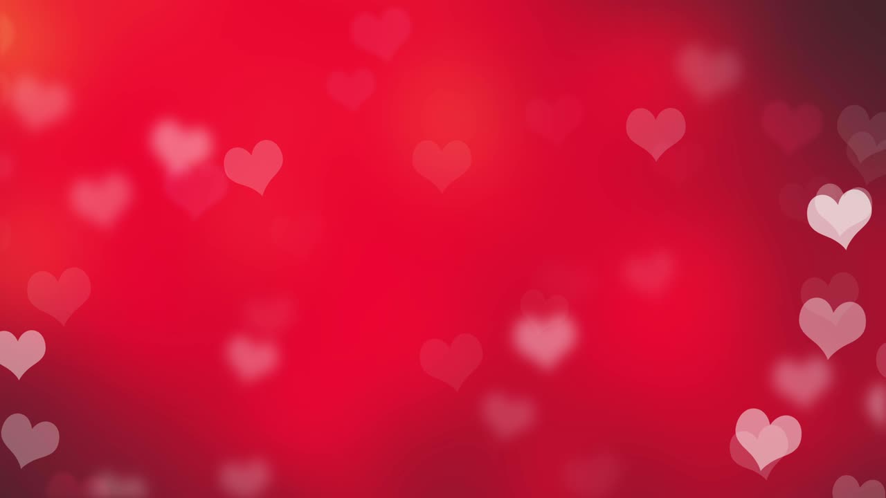 fondo de valentín abstracto con bokeh y corazones