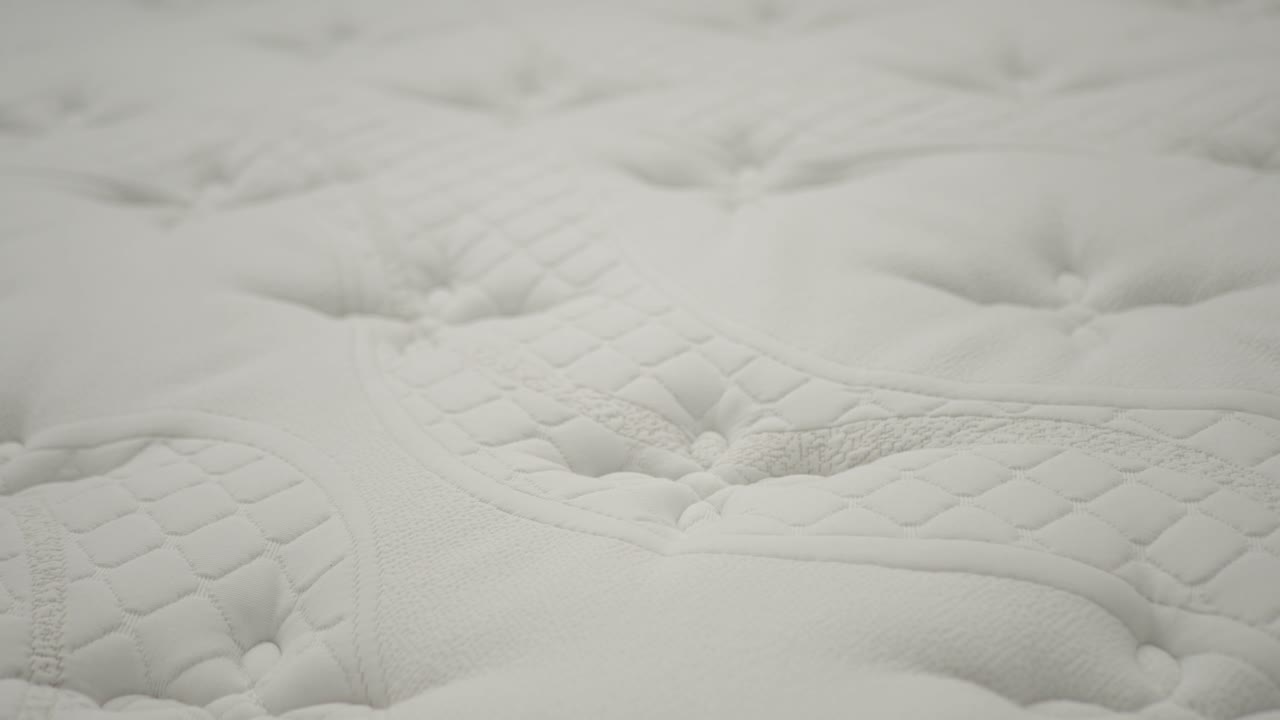 Closeup of a Tufted Mattress