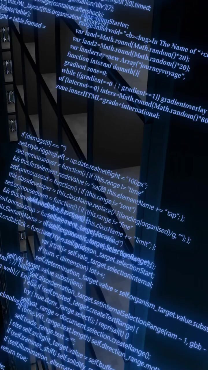 Animation of digital data processing over computer servers