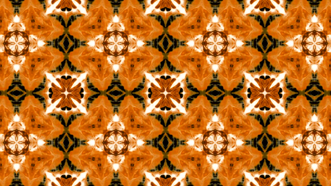 Kaleidoscope Movement: Geometric Circle and Star Shapes