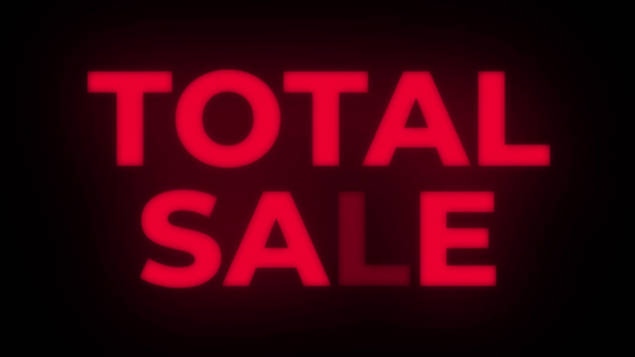 Total Sale Neon Sign