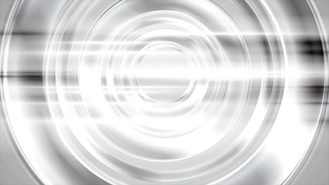 abstract silver chrome circles and shiny stripes video animation