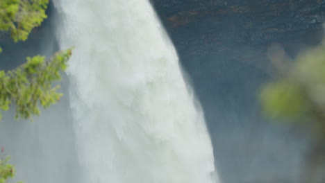 stunning view of helmcken falls, waterfall steam, canada