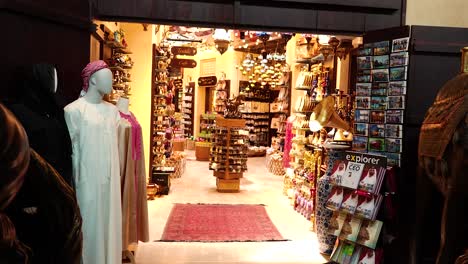 exploring a vibrant souvenir shop in dubai