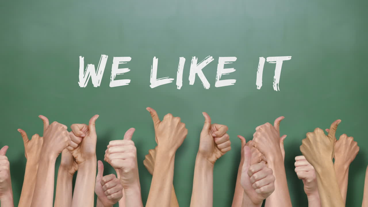 우리는 그것을 많은 엄지손가락으로 좋아합니다.