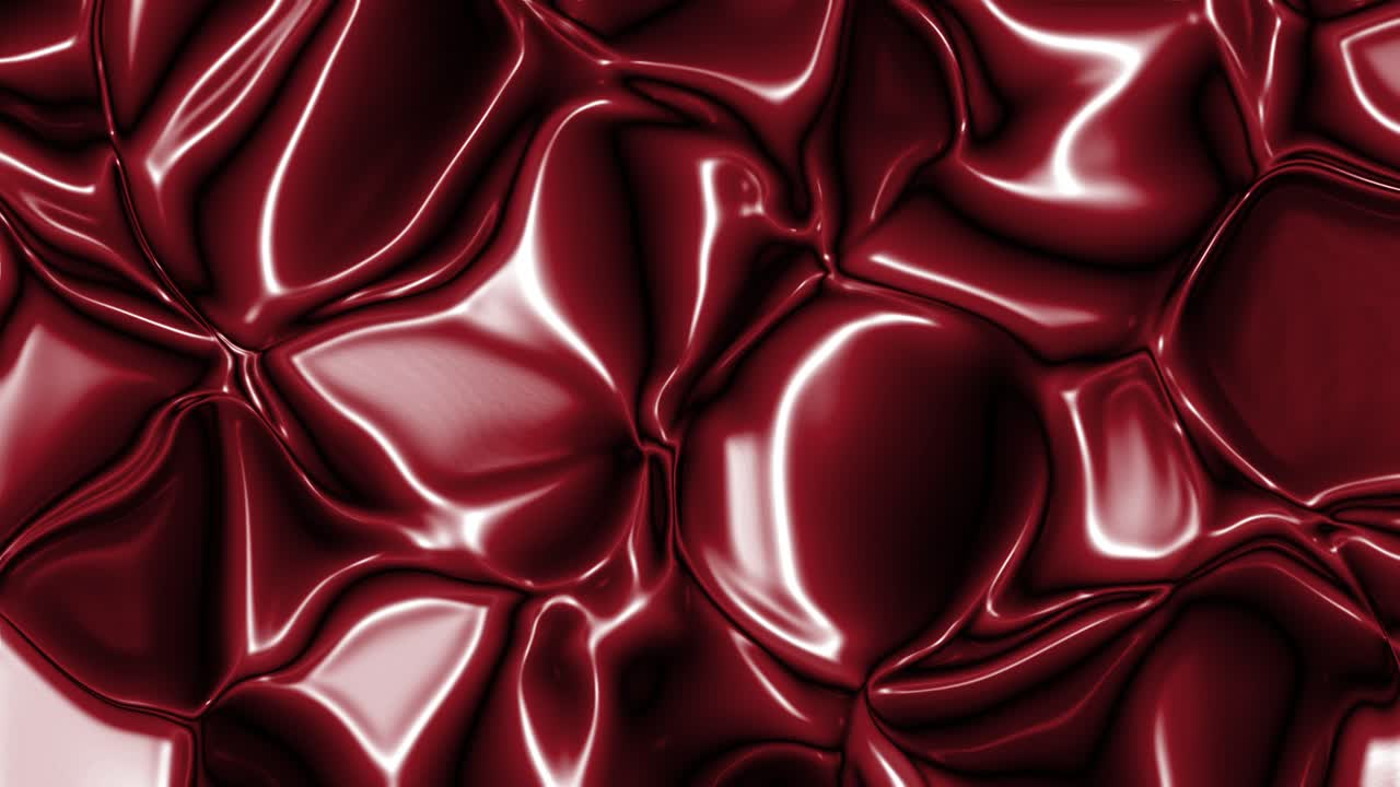Dynamic Abstract Red Liquid Texture with Shiny Reflections