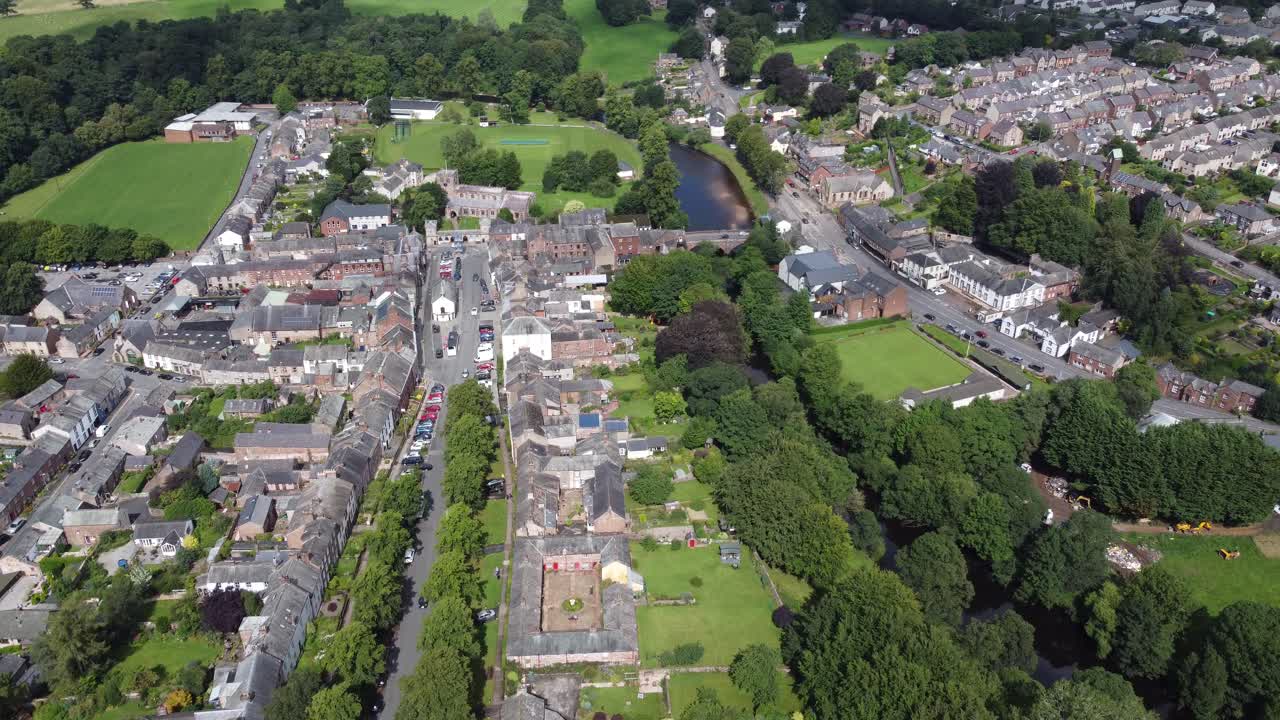 appleby en westmorland market town en cumbria inglaterra imágenes de drones alto pov