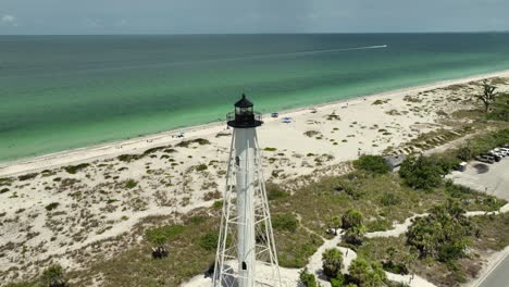 point of interest aerial view of the gasparilla state park lighthouse