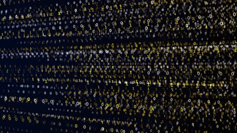 4K 3D Futuristic digital data code Loop abstract background.