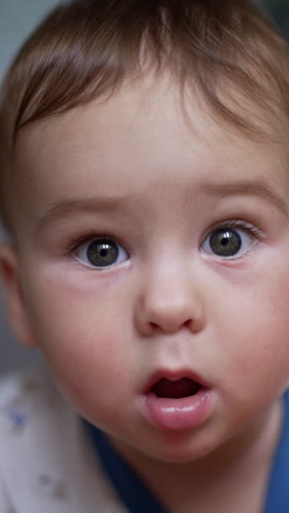 close-up of a baby's face