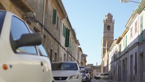 narrow street in a spanish village