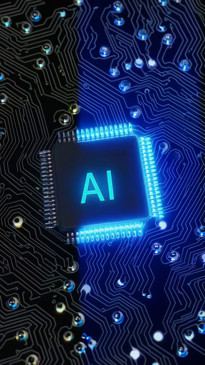 AI Chip on Circuit Board