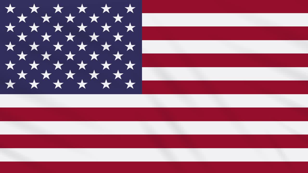 la bandera de los estados unidos ondeando tela, bucle de fondo