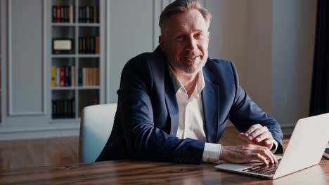 businessman working on laptop